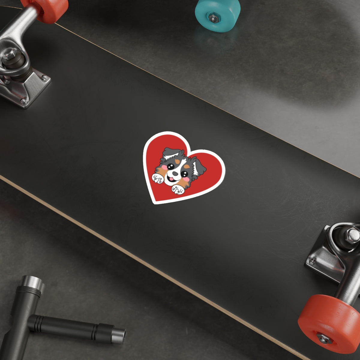 Aussie Love Heart Die-Cut Stickers