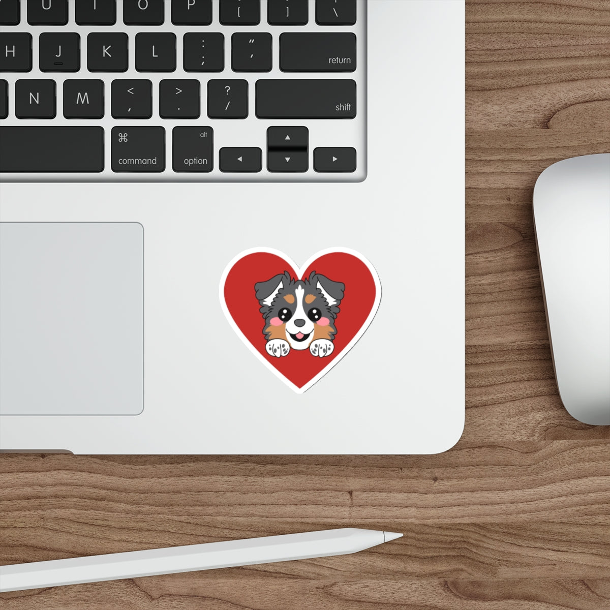 Aussie Love Heart Die-Cut Stickers