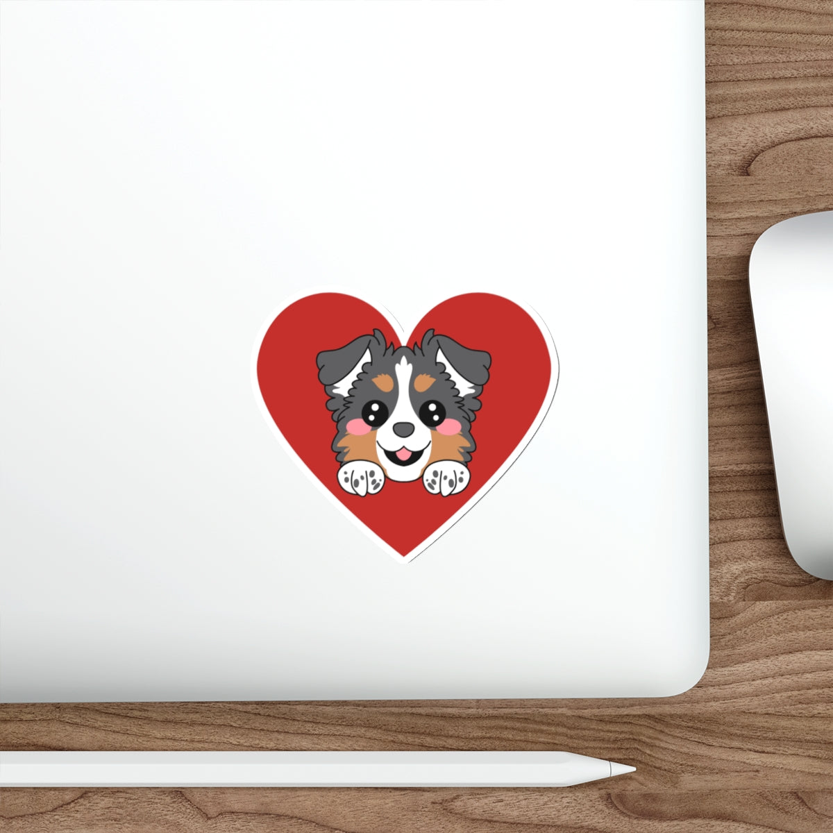 Aussie Love Heart Die-Cut Stickers