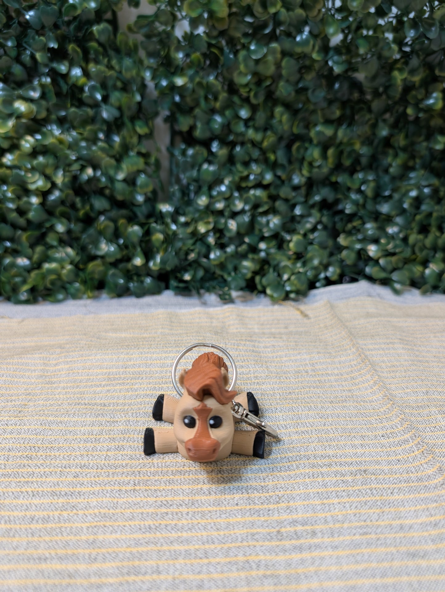 Flexible Horse Keychain