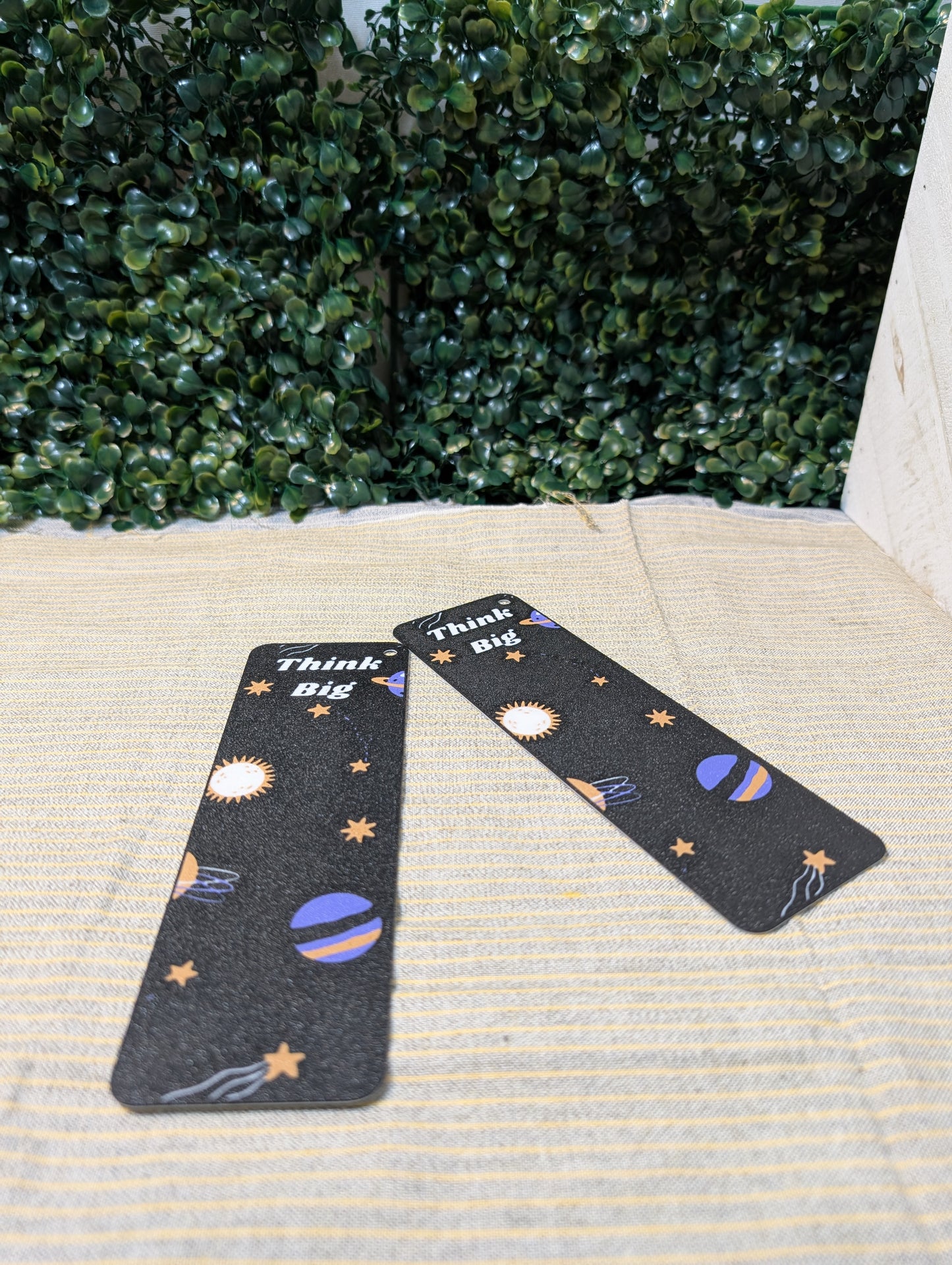 Space-Themed Bookmark – "Think Big"