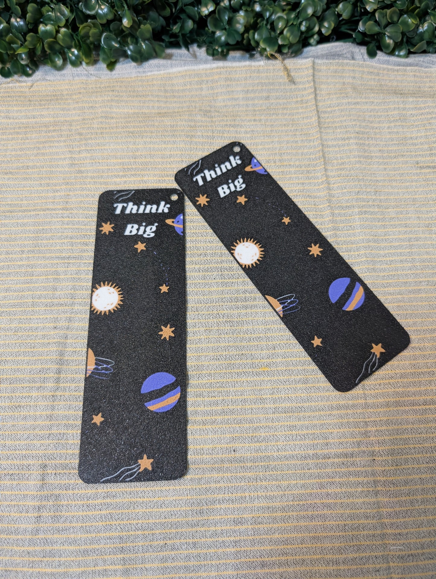 Space-Themed Bookmark – "Think Big"