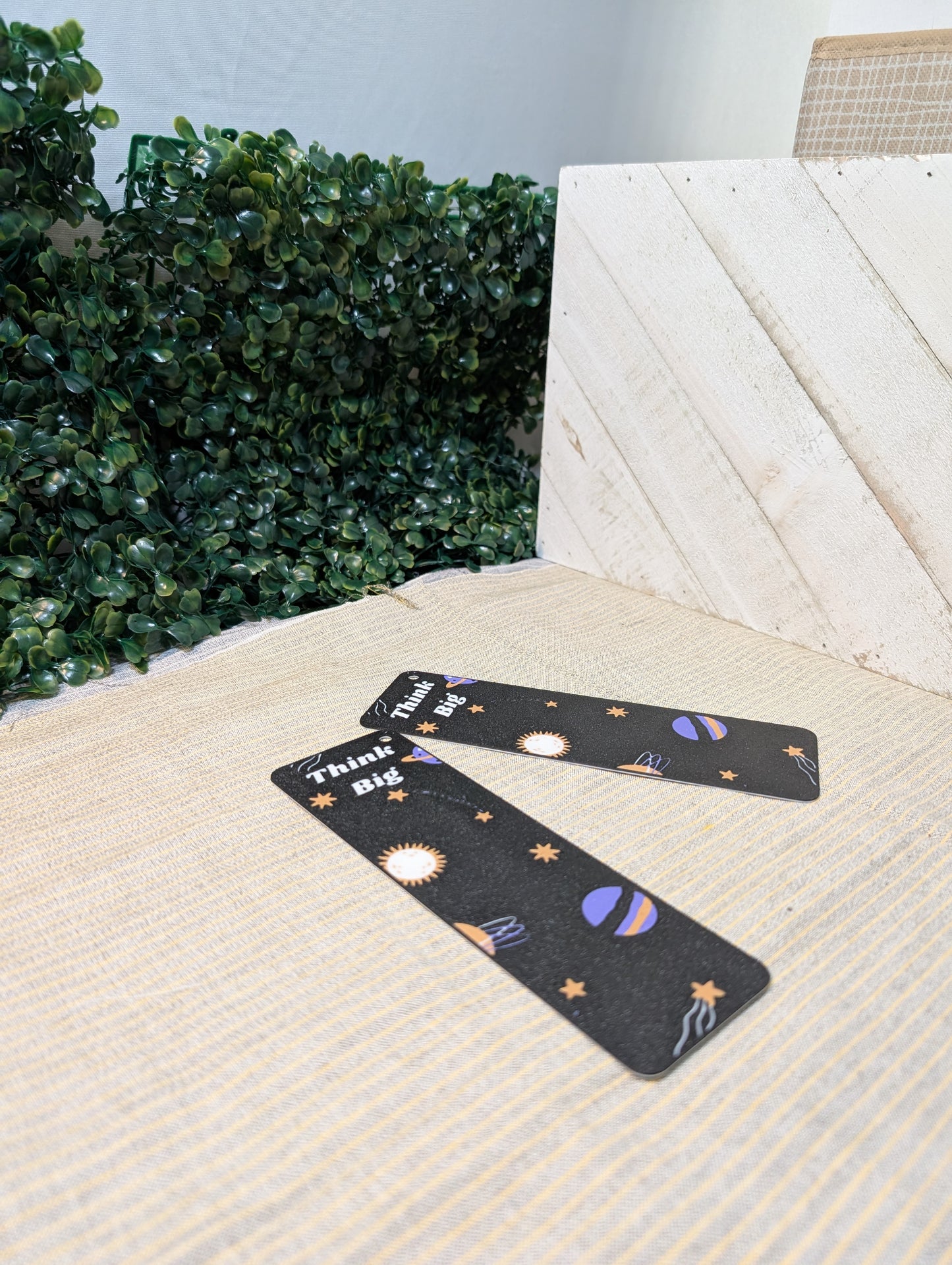 Space-Themed Bookmark – "Think Big"