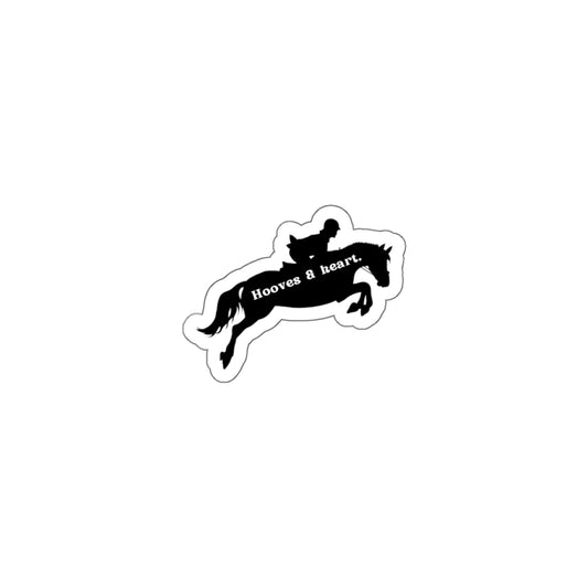 Hooves & Heart English Rider Die-Cut Stickers