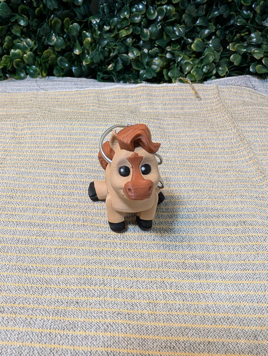 Flexible Horse Keychain
