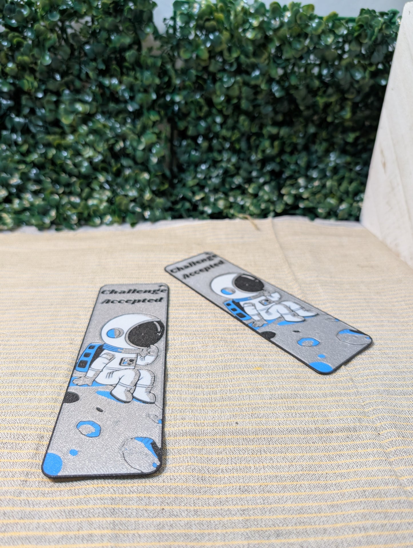 Astronaut Bookmark – "Challenge Accepted"