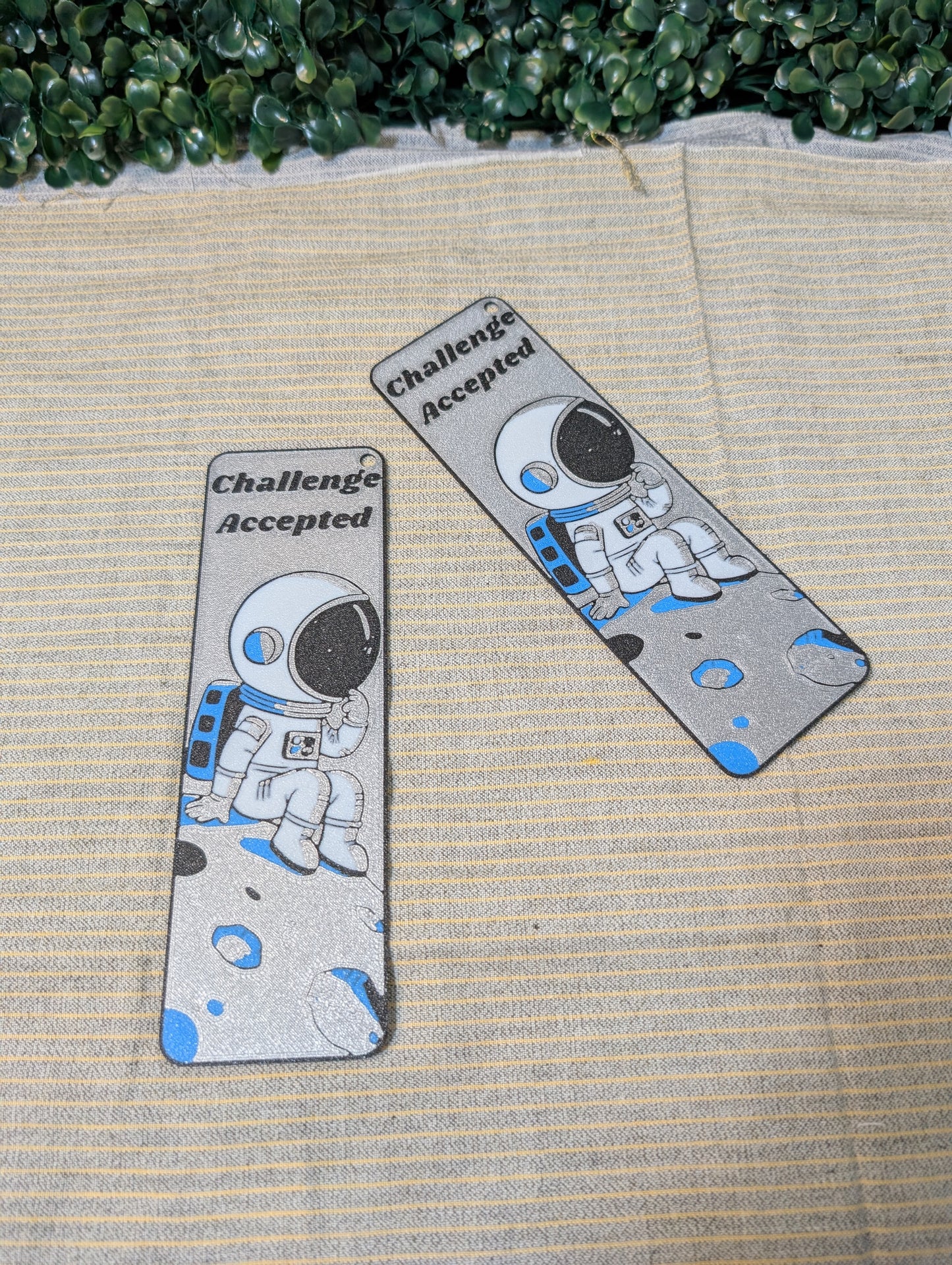 Astronaut Bookmark – "Challenge Accepted"