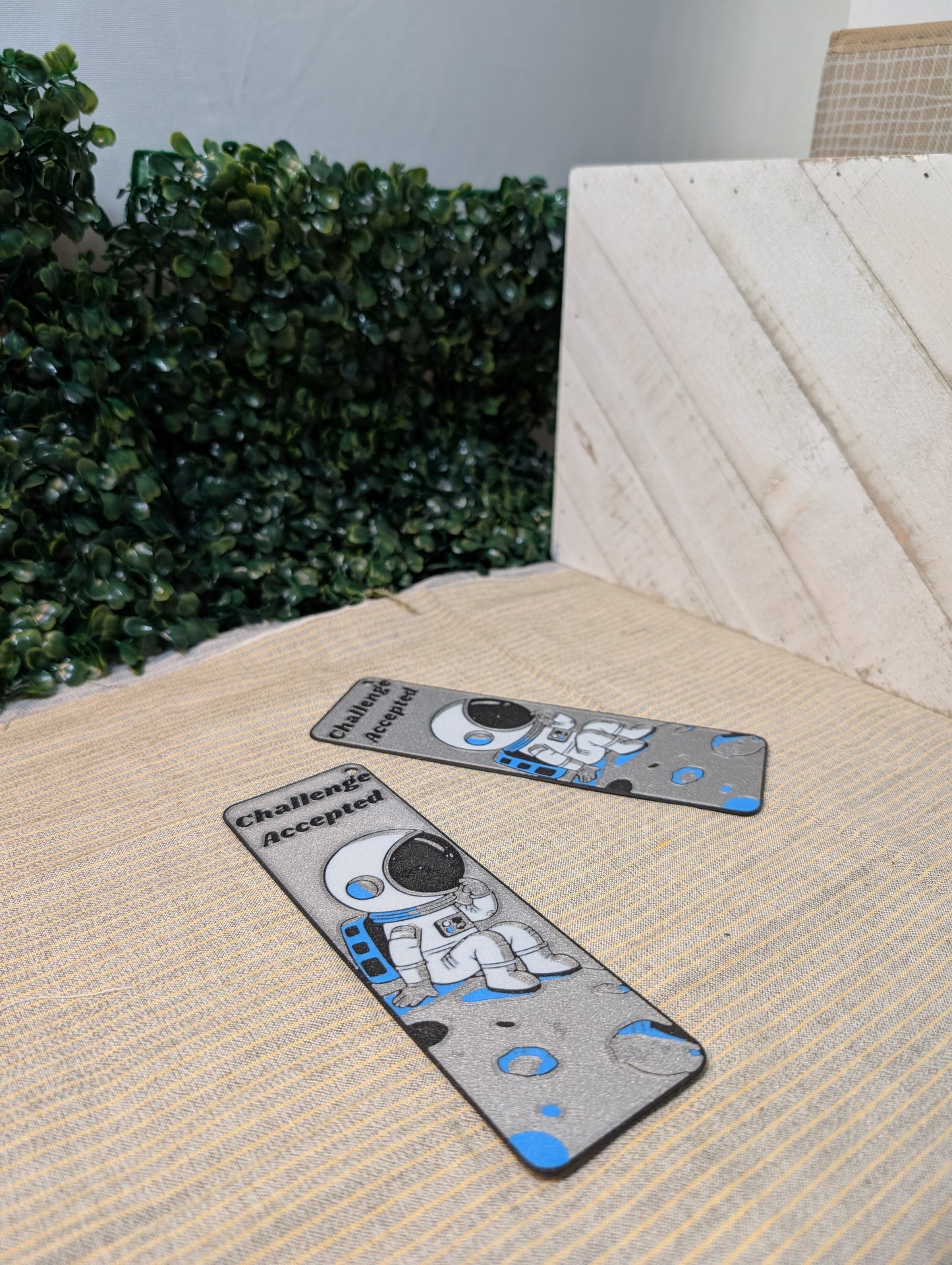 Astronaut Bookmark – "Challenge Accepted"